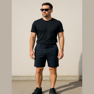 Tommy Bahama Relax Men's Size 38 Black 100% Silk Pleated Front Bermuda Shorts